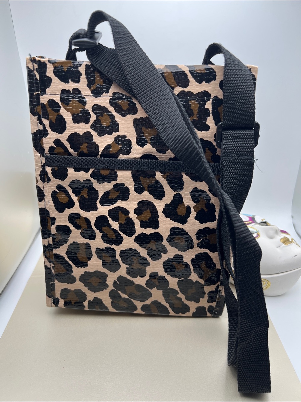 Bag Hipster Crossbody Leopard Print With Strap Adjustable NWOT Recycle Material